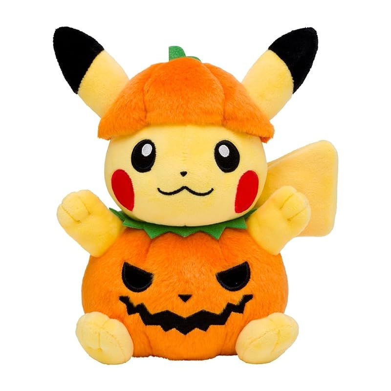 【新品】 ポケモンセンターオリジナル ぬいぐるみ ハロウィンかぼちゃピカチュウ 21×16×14(H×W×D:) 5,686円