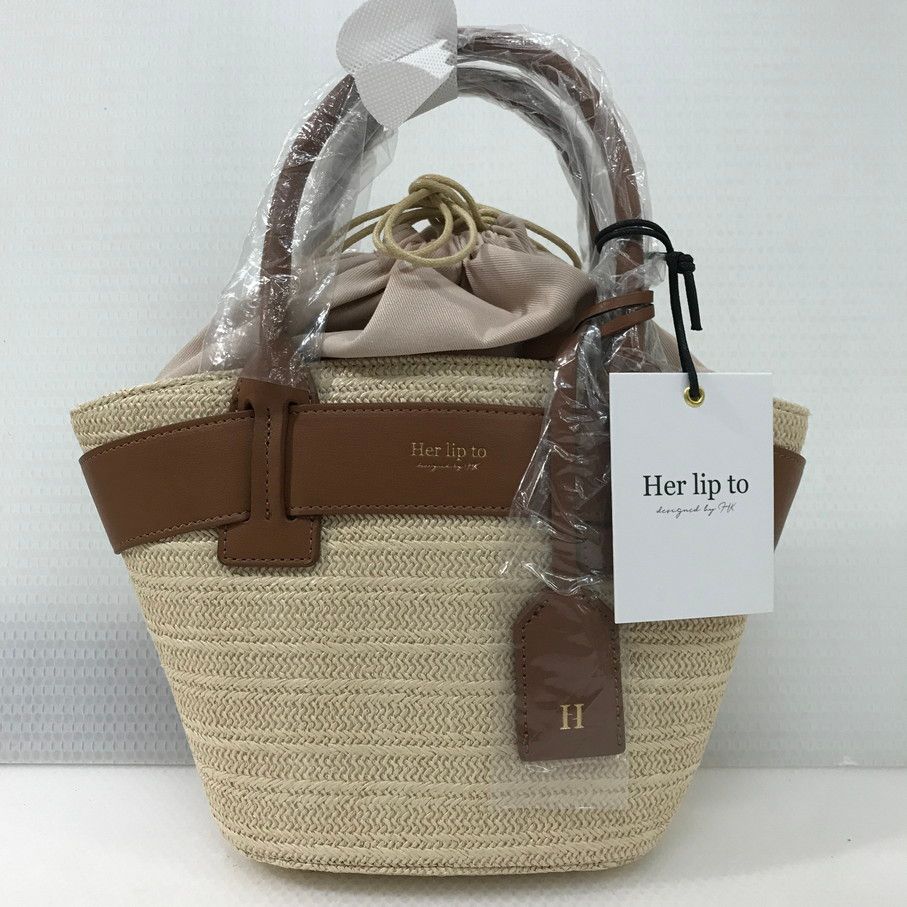 Her lip to Palma Tote Bag ハーリップトゥ ミニトートバッグ ブラウン