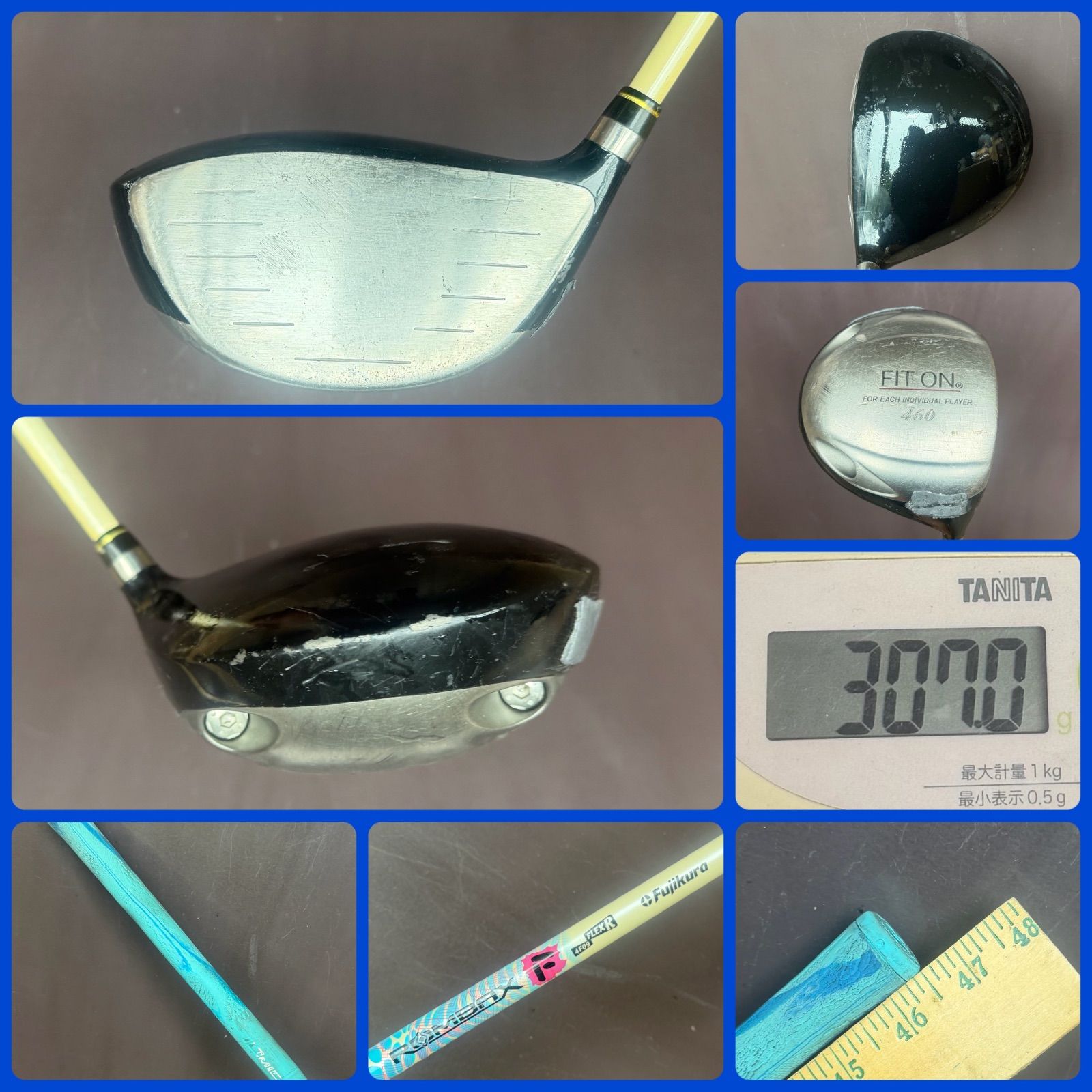 (06092601)【送料込み】【希少・名器】フジクラ ROMBAX 4F09 (R) ＆ FIT ON 460 ドライバー 1W 9,856円