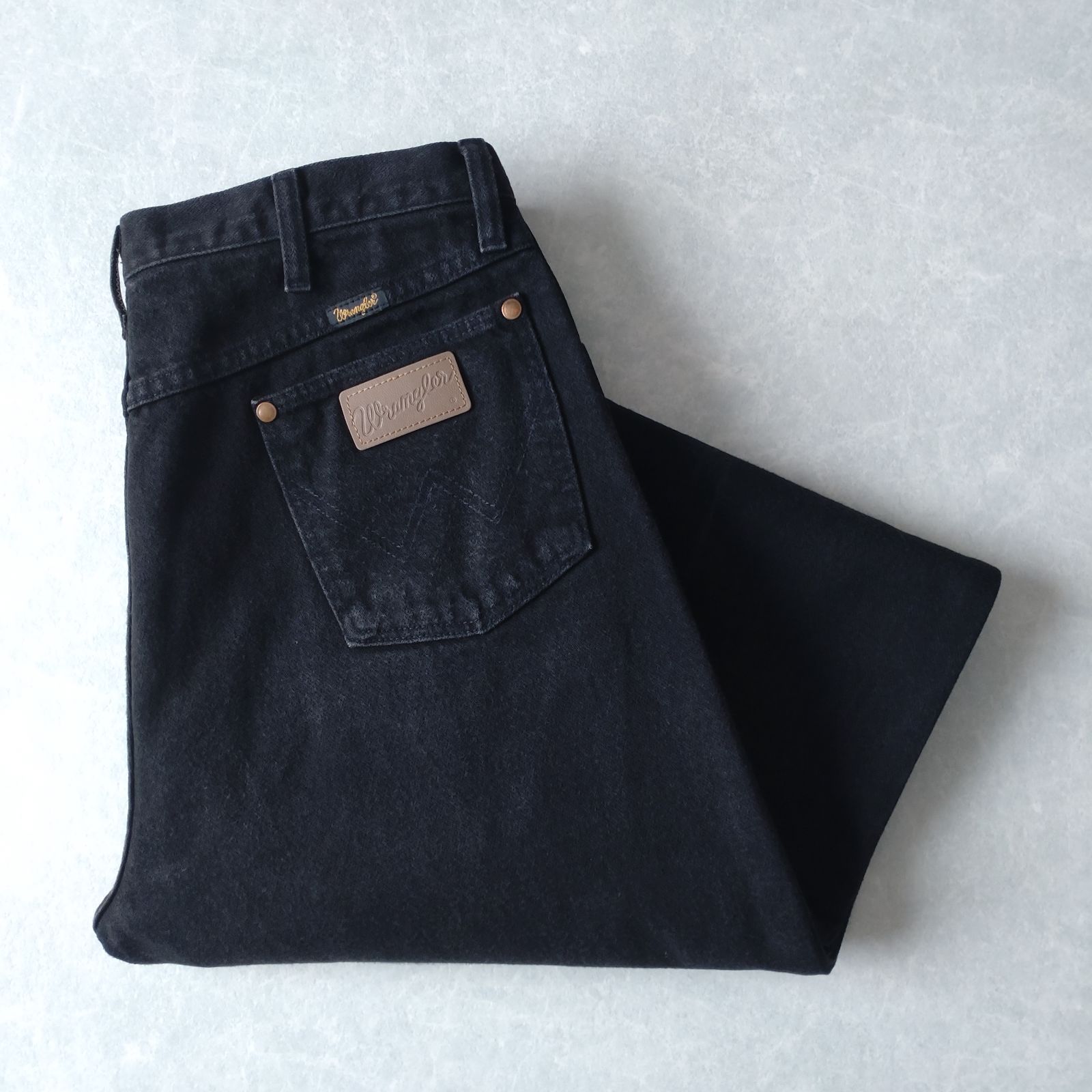 ■古着 Wrangler ラングラー USA製 13MWZWK ブラックジーンズ デニムパンツ 黒 W34L34【WL6833】 6,632円