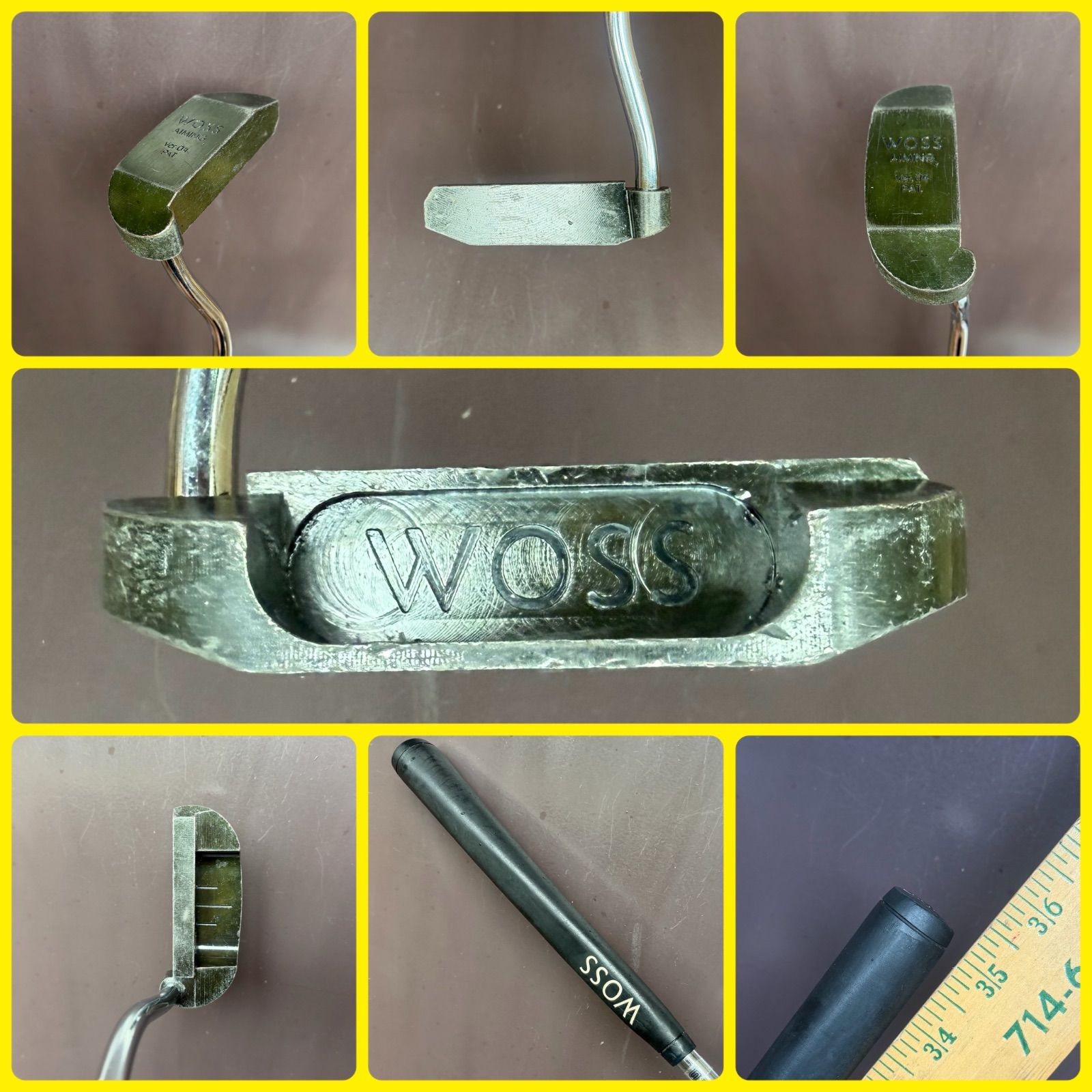 ▫️060926P02-64▫️【送料込み】【ジャンボ尾崎監修・伝説の名器】WOSS ウォズ AIming Ver.4 パター (実測35インチ) 7,992円