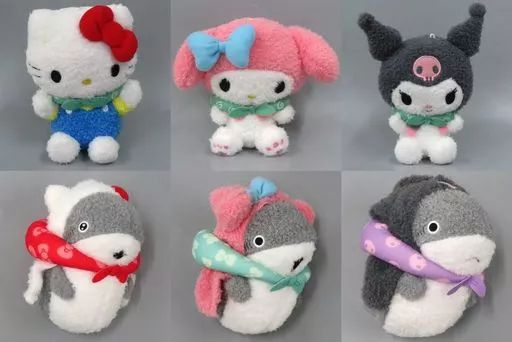 【中古】ぬいぐるみ 全6種セット ぬいぐるみ Vol.1(EX) 「おでかけ子ザメ×サンリオキャラクターズ」