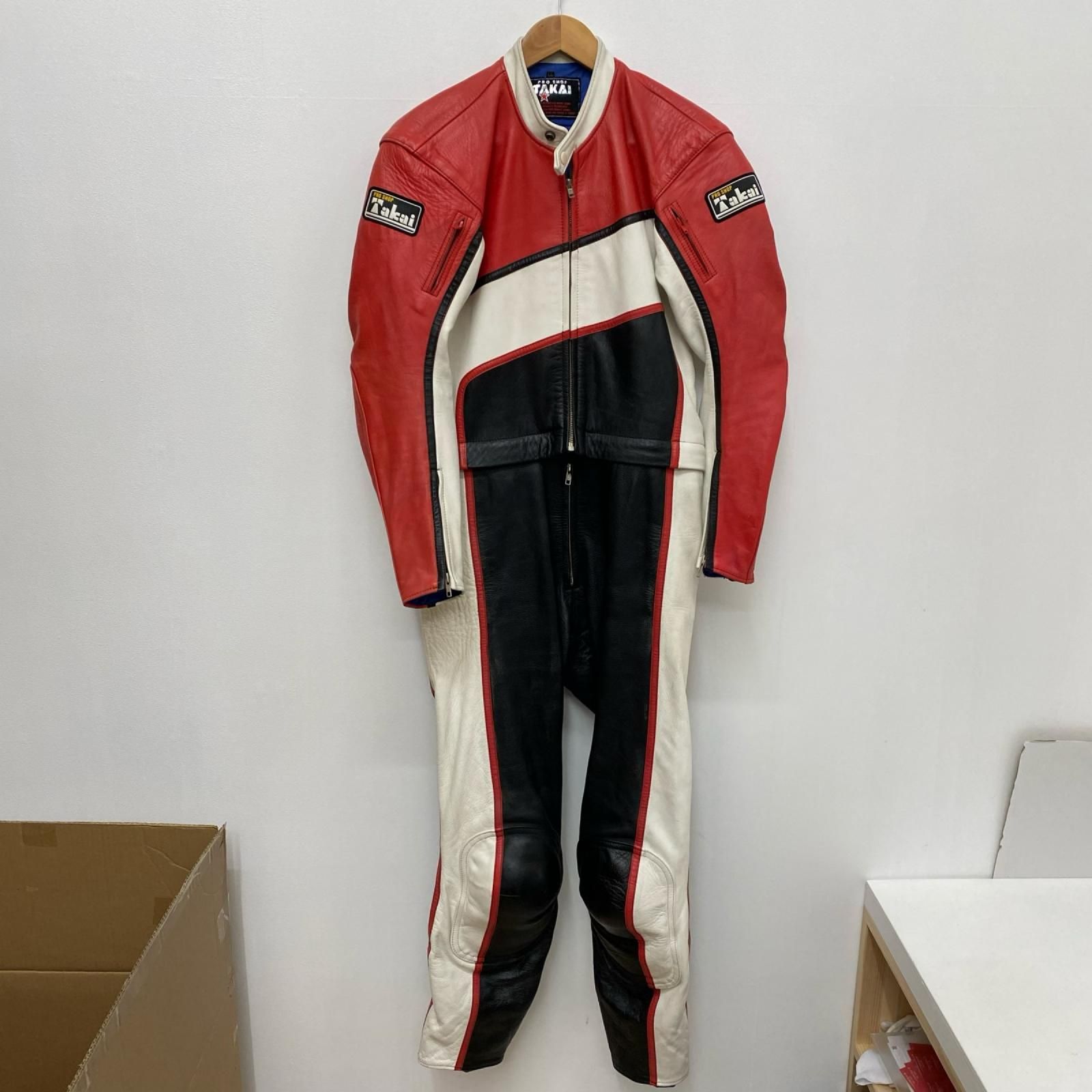 【加古川店】 TAKAI ﾚｰｼﾝｸﾞｳｪｱ 上下ｾｯﾄ 連結ﾌｧｽﾅｰ size:LL【446】