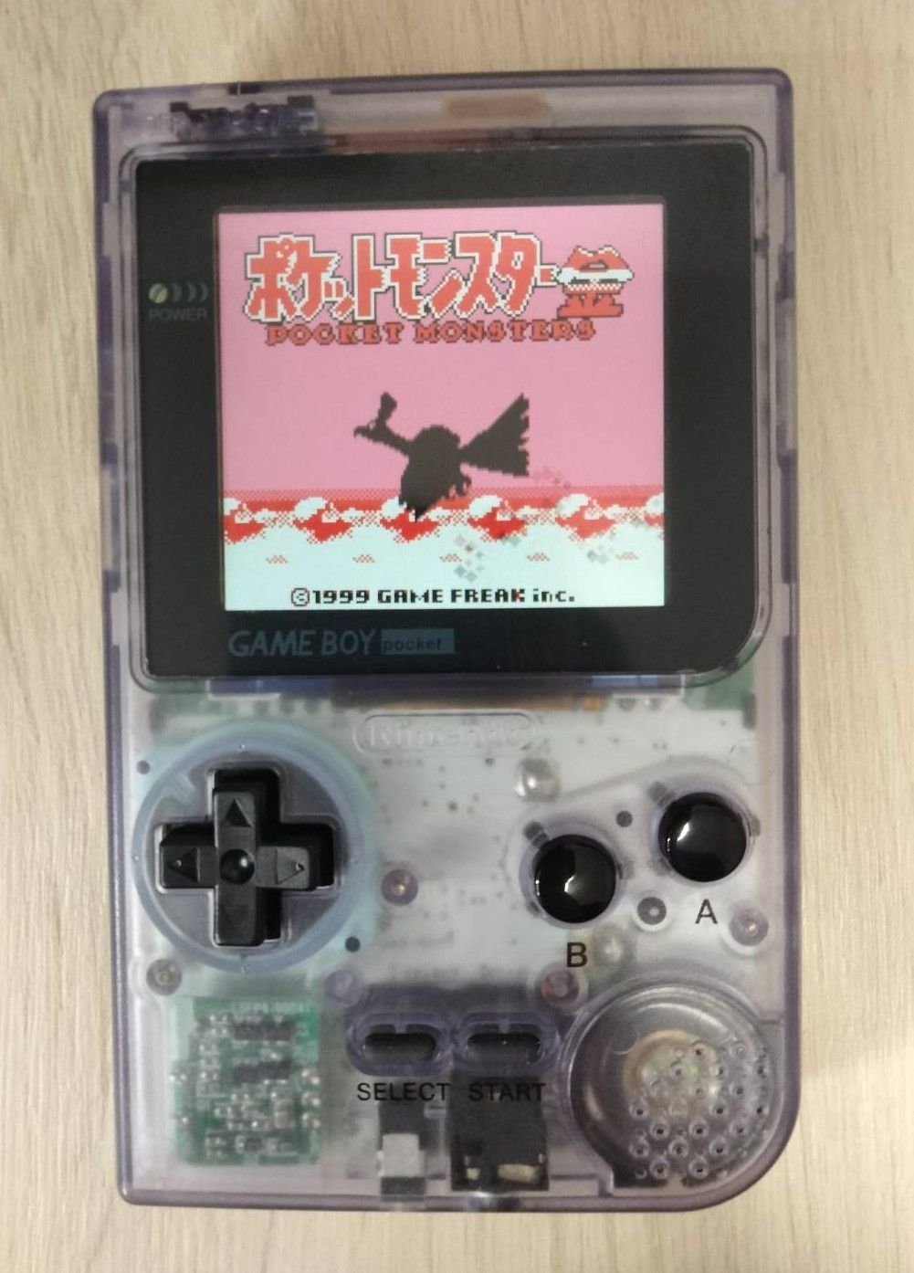 【動作確認済】ゲームボーイポケット IPS液晶 クリアパープル シェル交換済 11,550円