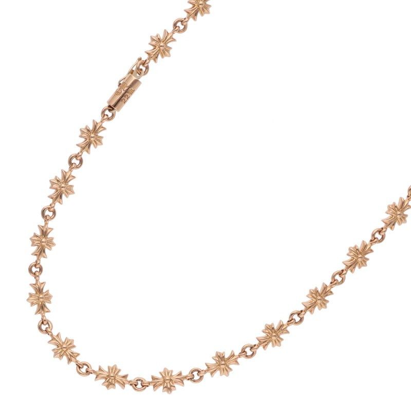 クロムハーツ 22K TNY E CH PLS/タイニーECHプラス ゴールドネックレス