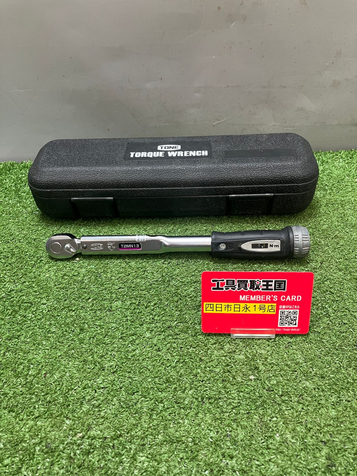 【ジャンク品】【0936】トネ(TONE) モンキ形トルクレンチ(ダイレクトセットタイプ) TMWM50 50N・m ブラック　ITWYBLHMX1KO