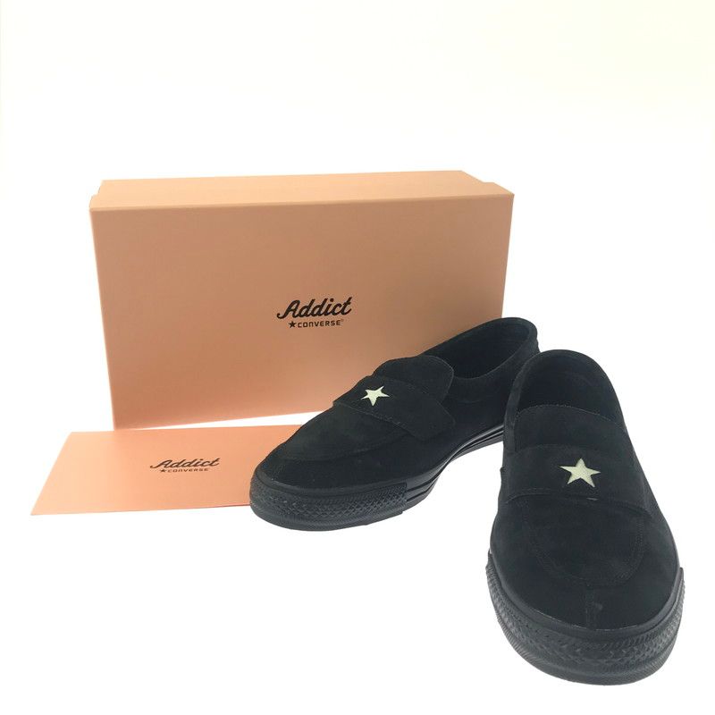 【中古品】 CONVERSE ADDICT コンバース アディクト ONE STAR LOAFER BLACK 1AD074 ワン スター ローファー スニーカー 靴 【162-260906-rt-39-tagh】