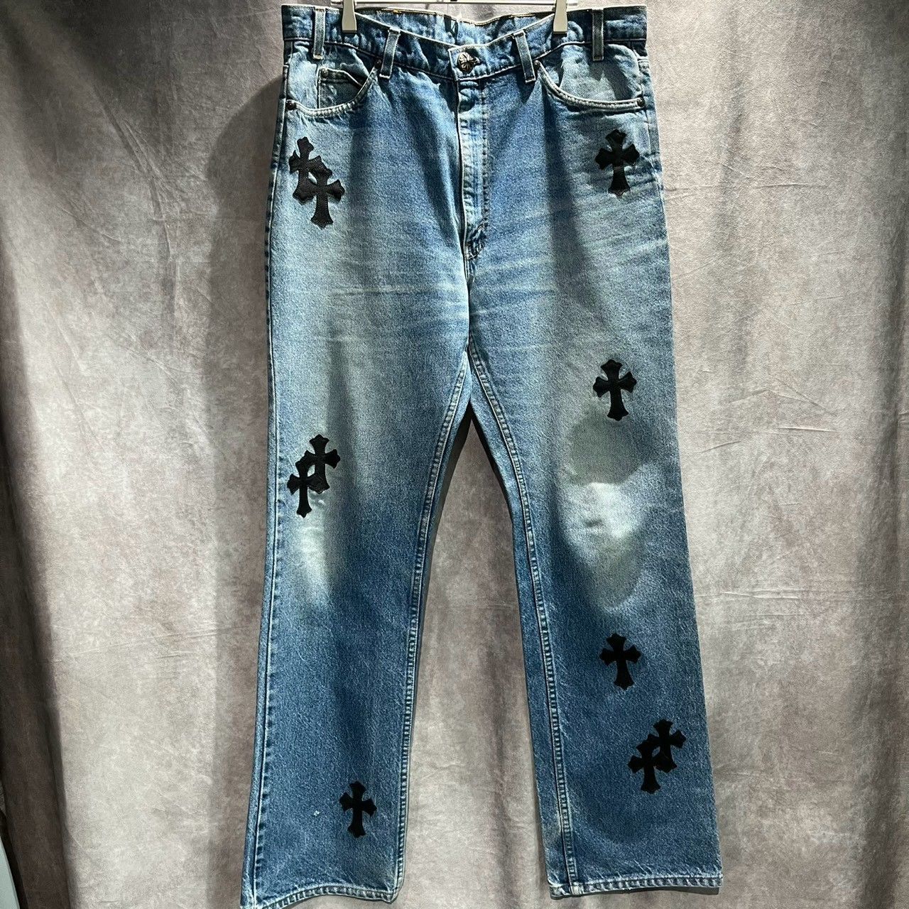 クロムハーツ　デニムパンツ　リーバイス517　クロスパッチ　インディゴ　36インチ　AB品 3589 892,500円