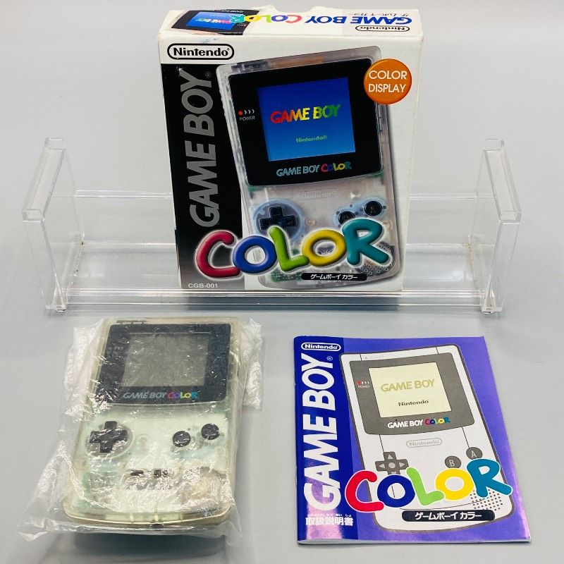 【箱/取説付き】【製造番号一致】任天堂 GBハード ゲームボーイ カラー 本体 クリア CGB-001 Nintendo ニンテンドー LZ17