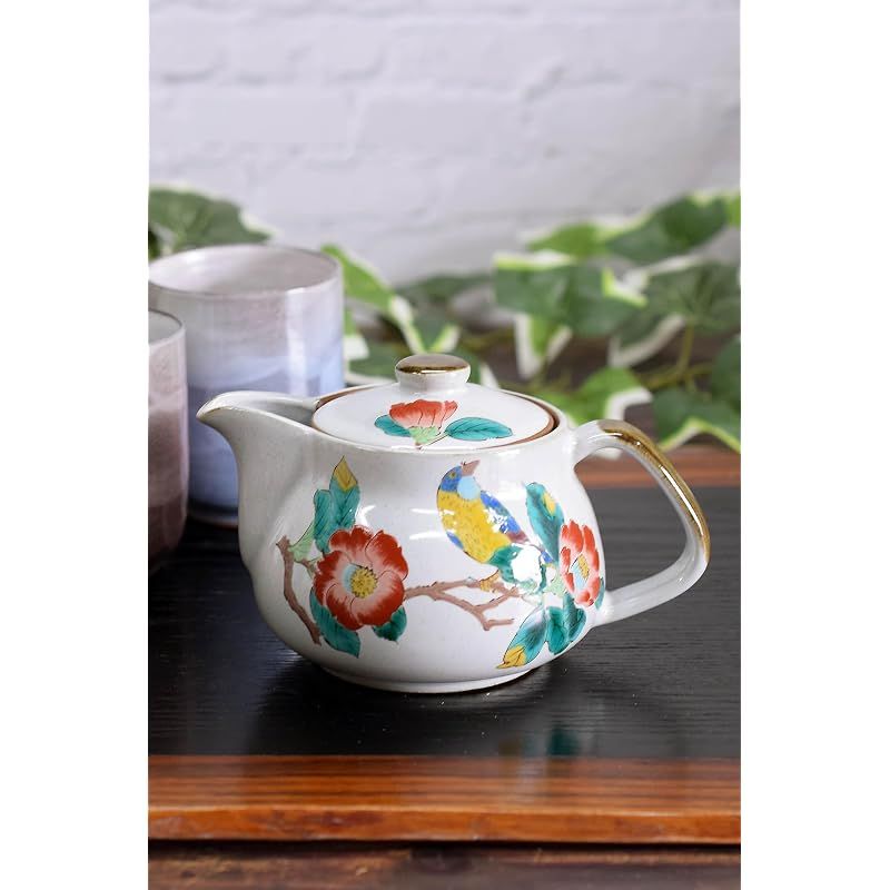 【新品】 和座の蔵 おしゃれ 和食器 九谷焼 急須 ポット 椿に鳥 誕生日プレゼント 還暦祝い 古希祝い 喜寿祝い 米寿祝い プレゼント ギフト
