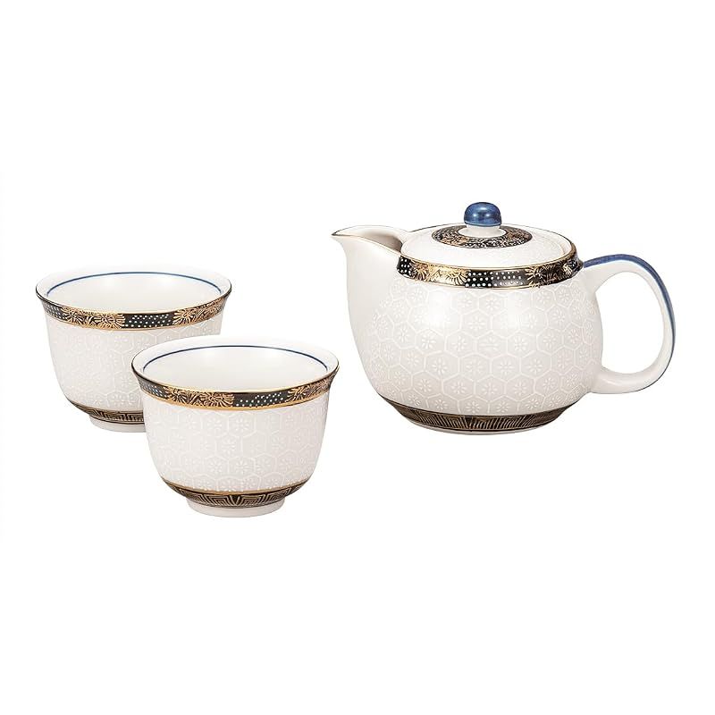 【新品】 九谷焼いわたや 茶器･亀甲文 K9-838