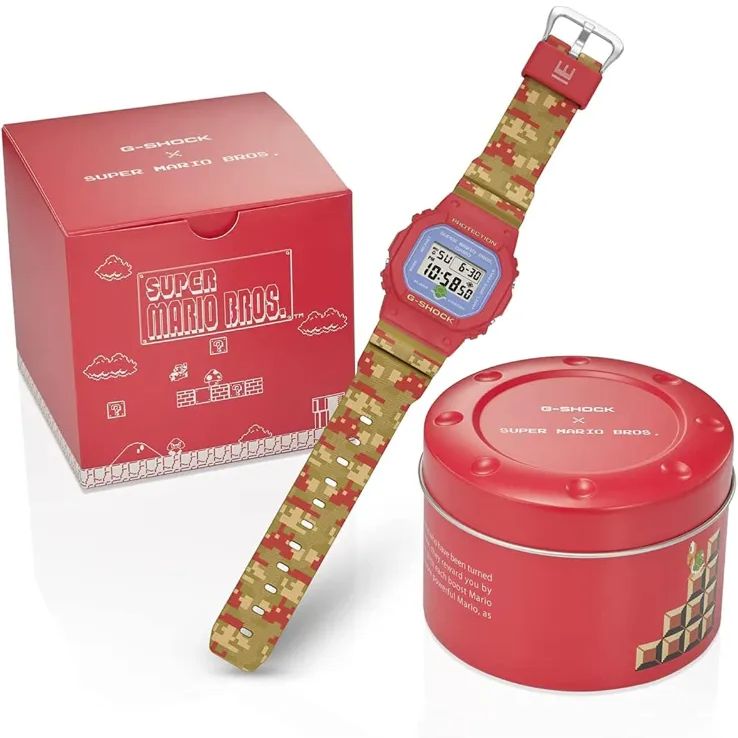 新品未使用 時計本体未開封 CASIO G-SHOCK スーパーマリオブラザーズ DW-5600SMB-4JR SUPER MARIO BROS. 任天堂 Nintendo コラボ 限定 生産終了 デジタル腕時計 送料無料