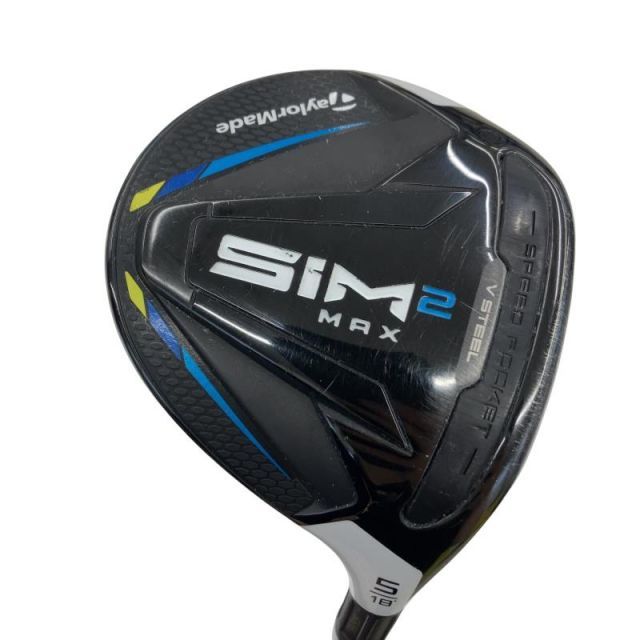 【中古】 テーラーメイド SIM2 MAX 5W フェアウェイウッド FW 純正特注シャフト (フレックスS) メンズ 男性用 右利き 右用 Cランク ゴルフクラブ
