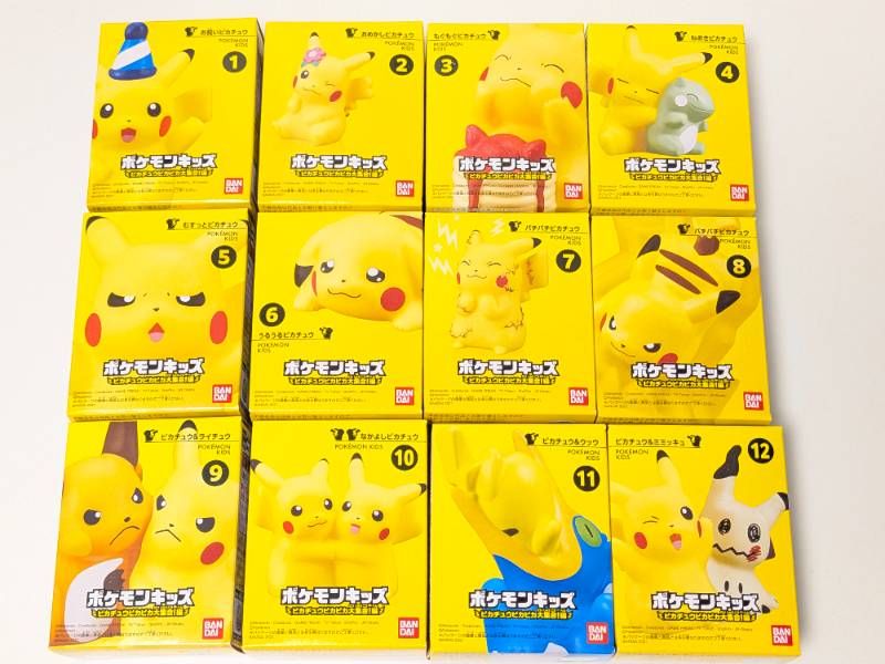 未開封 ポケモン ポケモンキッズ25周年 食玩 ピカチュウピカピカ大集合! 編 全12種 コンプリートセット 7,200円