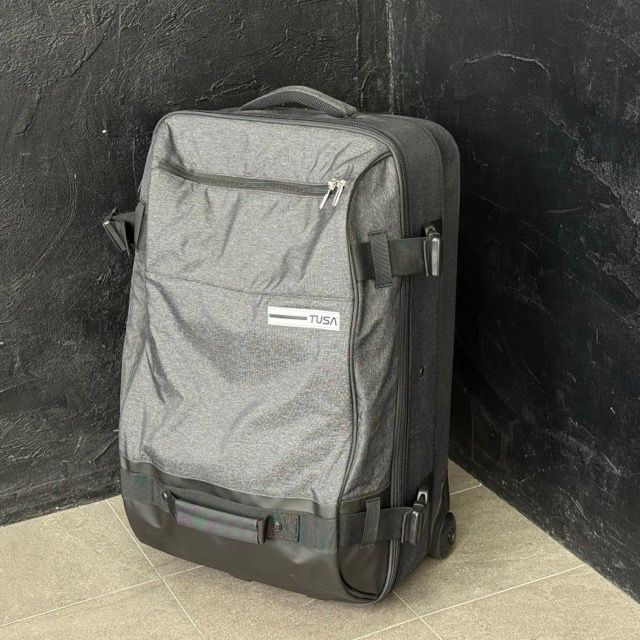 TUSA BA0206 ローラーバッグ 【中古】　2輪キャリーケース ダイビングケース 約 42/28/72cm ツサ 濃いグレー/518136
