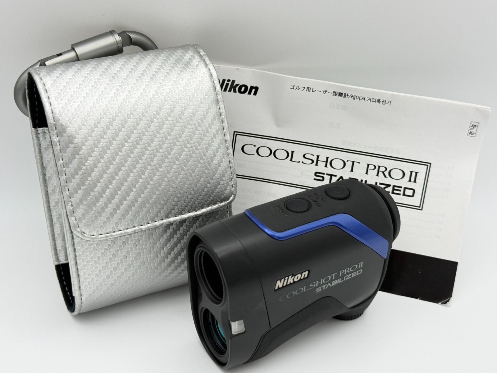 【別売りケース付】Nikon COOLSHOT PRO II STABILIZED BLACK ブラック ニコン クールショット PRO2 プロ2 ゴルフ用レーザー距離計