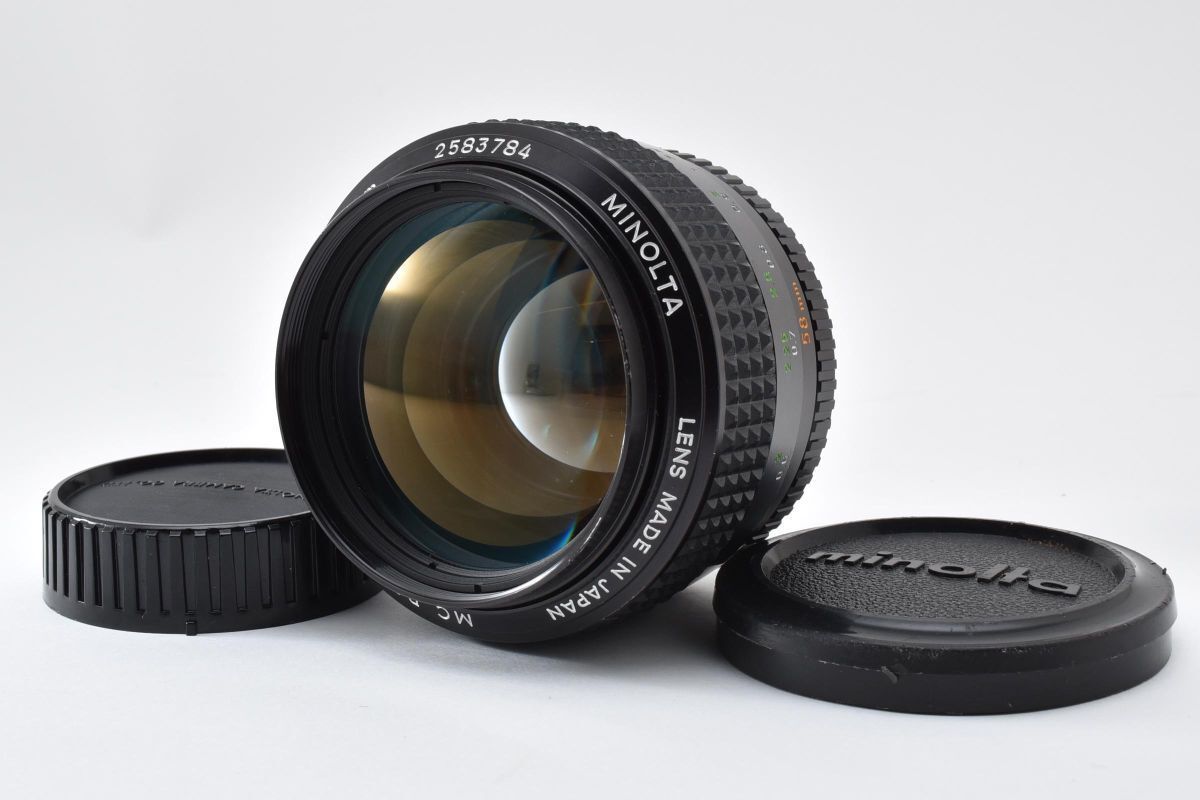 Practical beauty Minolta MINOLTA MC ROKKOR-PG 58mm F1.2 late MD/SR mount large aperture single focus lens #601807_48_35L