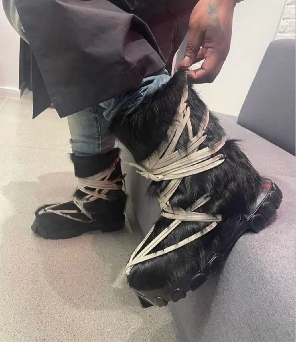 RICK OWENS リックオウエンス ポニーヘア MEGAレイ ブーツ 42