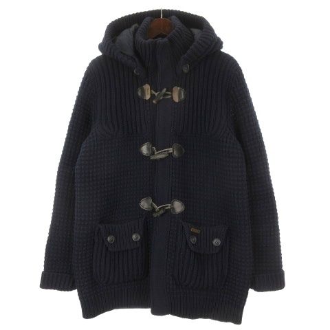 バーク Bark ニット ダッフルコート ウール ネイビー M 260713E Bark