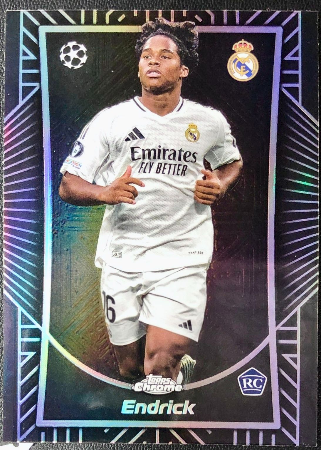 【9/8まで出品】Endrick エンドリッキ Topps Chrome UEFA Shadow Etch 2025-26 RC ルーキーカード SSP Real Madrid #SE-9 6,750円