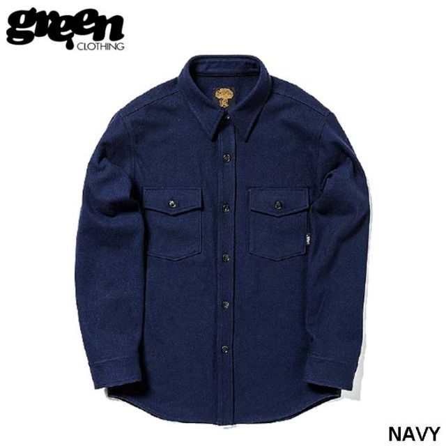 新品】グリーンクロージング GREENCLOTHING 25-26 WOOL フランネル