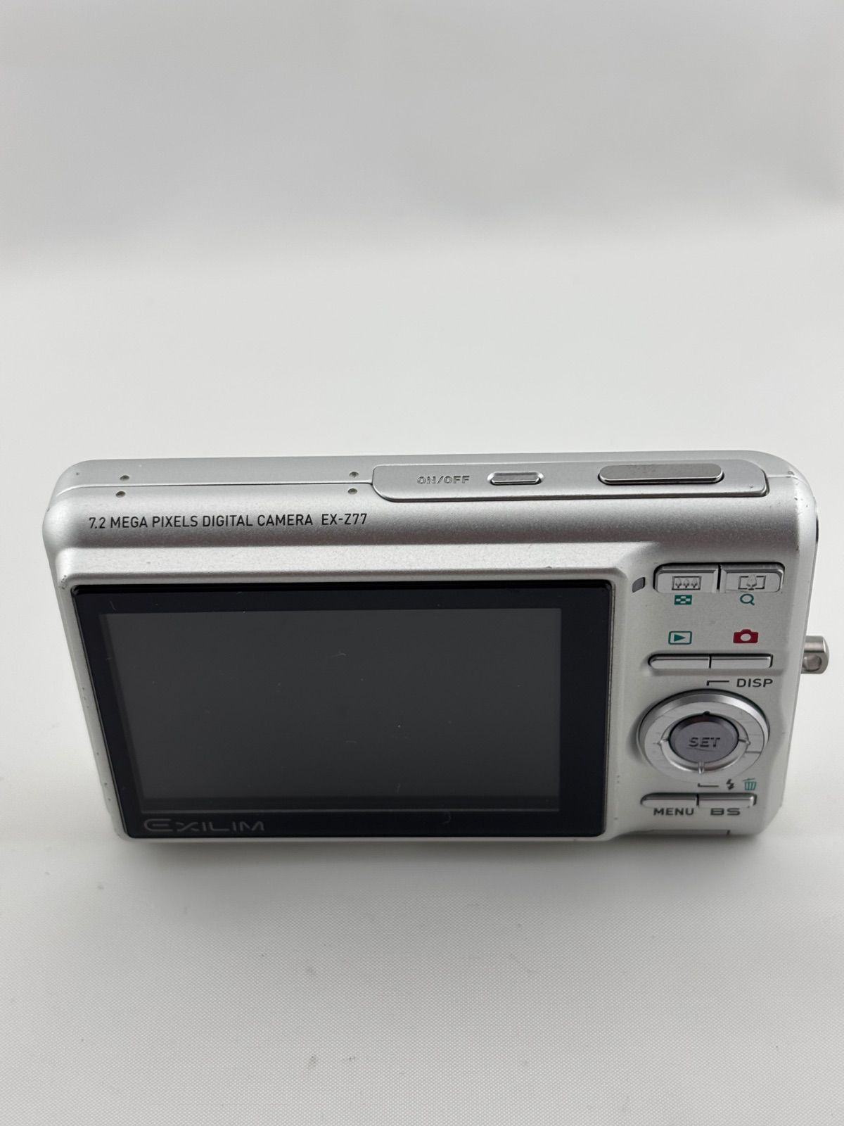 1861【動作確認済み】 CASIO EXILIM EX-Z77 シルバー カシオ