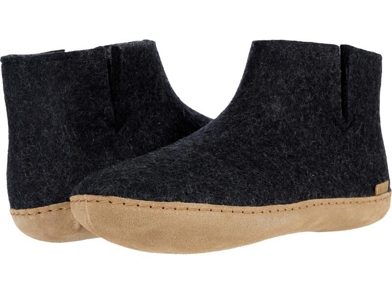 グリオプス メンズ シューズ サンダル ウール ブーツ レザー Glerups Wool Boot Leather Outsole Charcoal チャコール