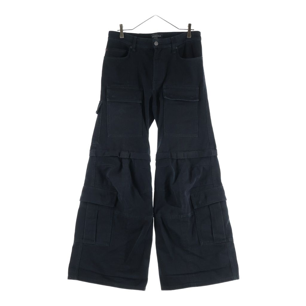 BALENCIAGA (バレンシアガ) FLARED CARGOPANTS フレアカーゴパンツ ブラック 783694 TNW11