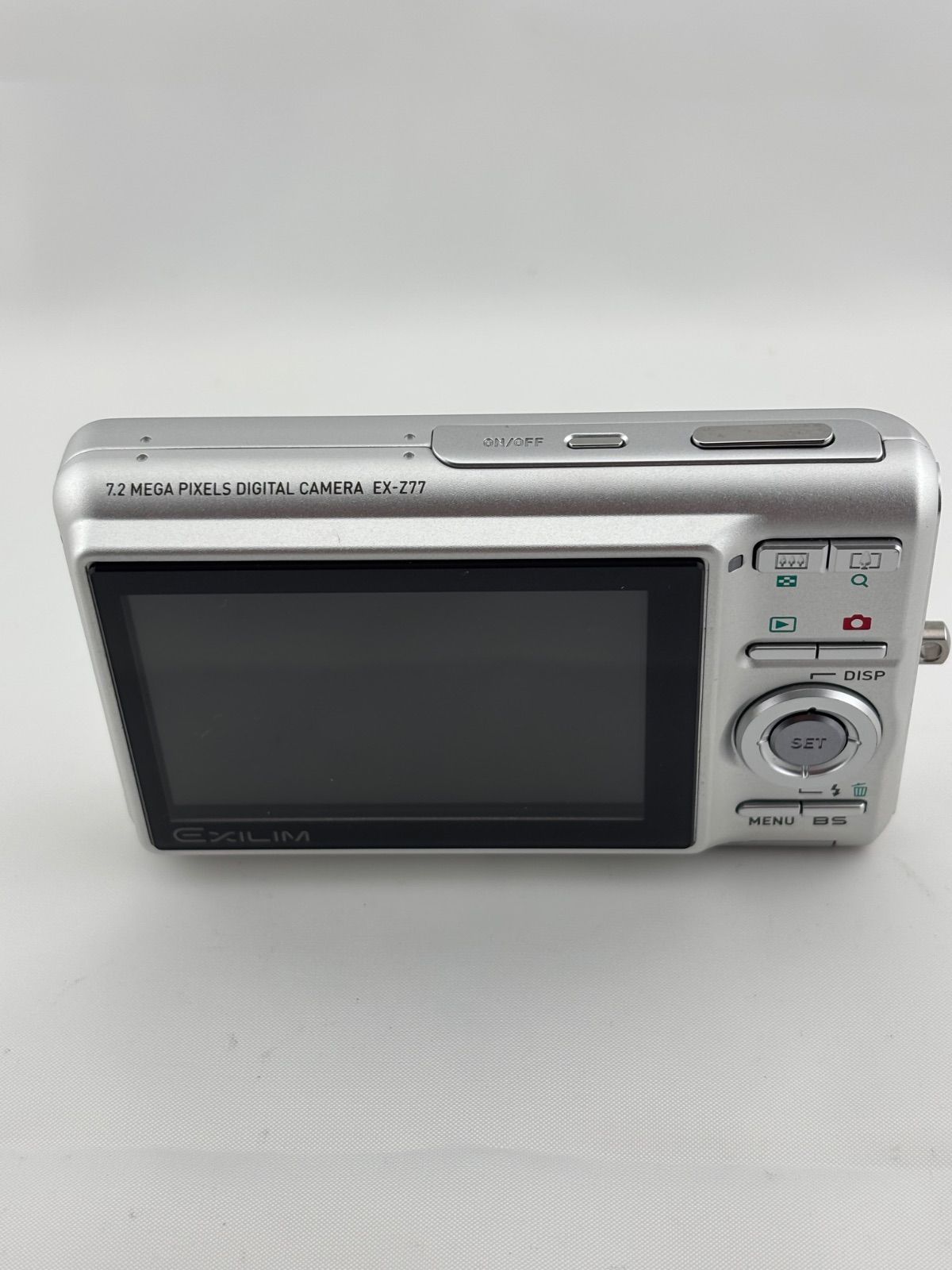 1893【美品、動作確認済み】 CASIO EXILIM EX-Z77 シルバー カシオ
