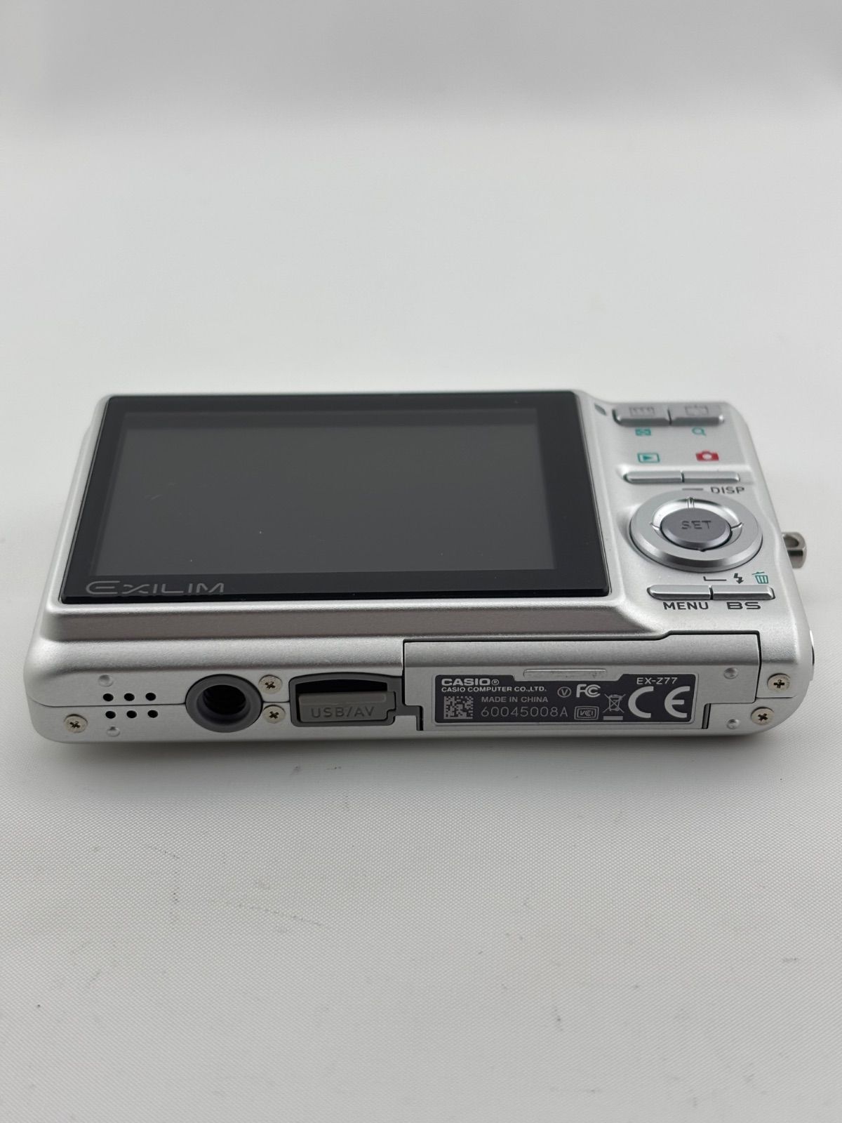1893【美品、動作確認済み】 CASIO EXILIM EX-Z77 シルバー カシオ