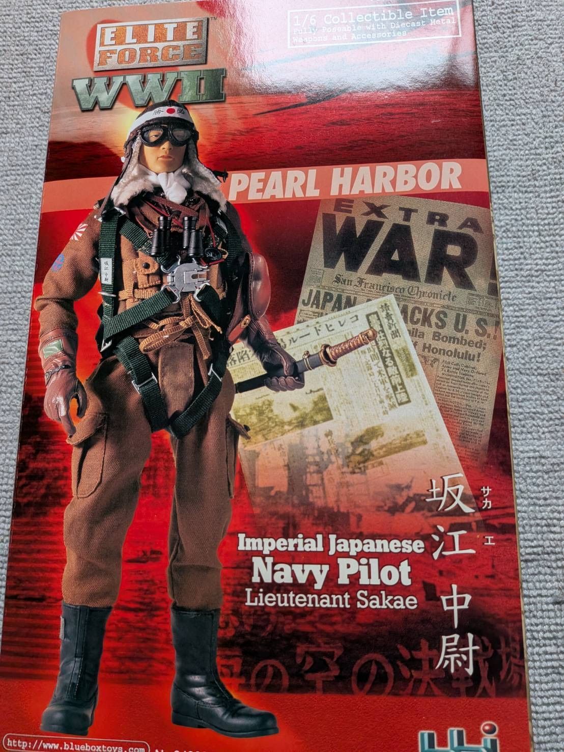 ELITEFORCE エリートフォース WWⅡ 日本海軍パイロット 坂江中尉 WWII 日本海軍 パイロット 坂江中尉 1/6フィギュア Elite Force Pearl