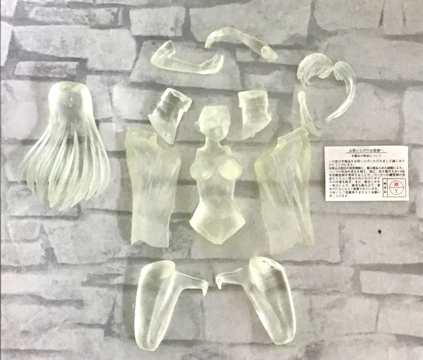 【W6-25】◇ おねがいティーチャー 風見みずほ クリアレジン ガレージキット 裸Yシャツver. (RCベルグ検査証付き) (未塗装未組立)