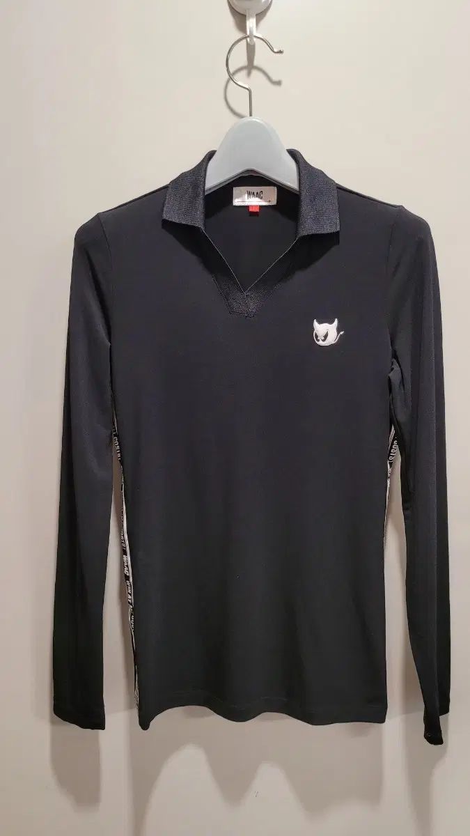 WAAC 長袖 カラーTシャツ ブラック