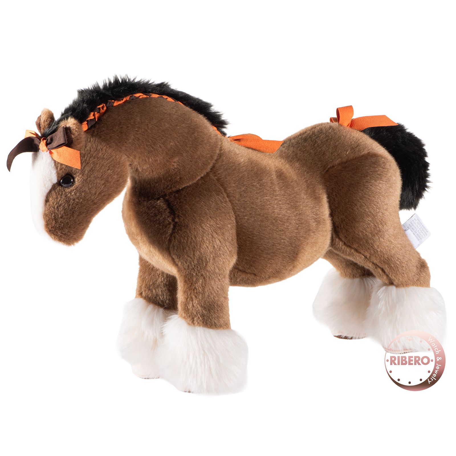 HERMES エルメス Hermy plush ぬいぐるみ エルミー PM 馬 ポリエステル アクリル ブラウン ホワイト【中古】