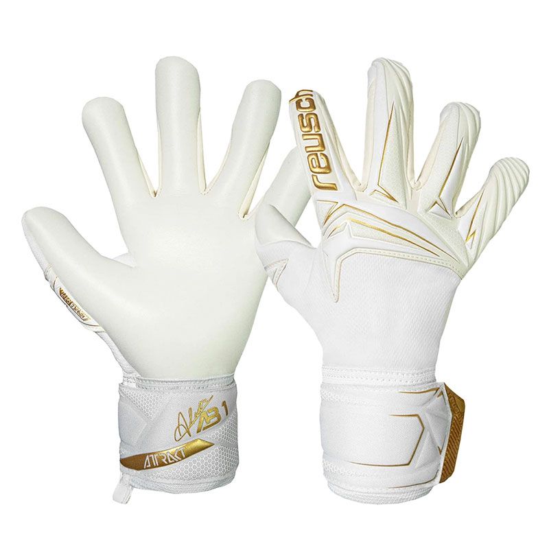 ロイシュ reusch アトラクト AB1 アドバンス サッカー ゴールキーパーグローブ キーテ 26AW (5670002-1130)、(1130)ホワイト/ゴールド