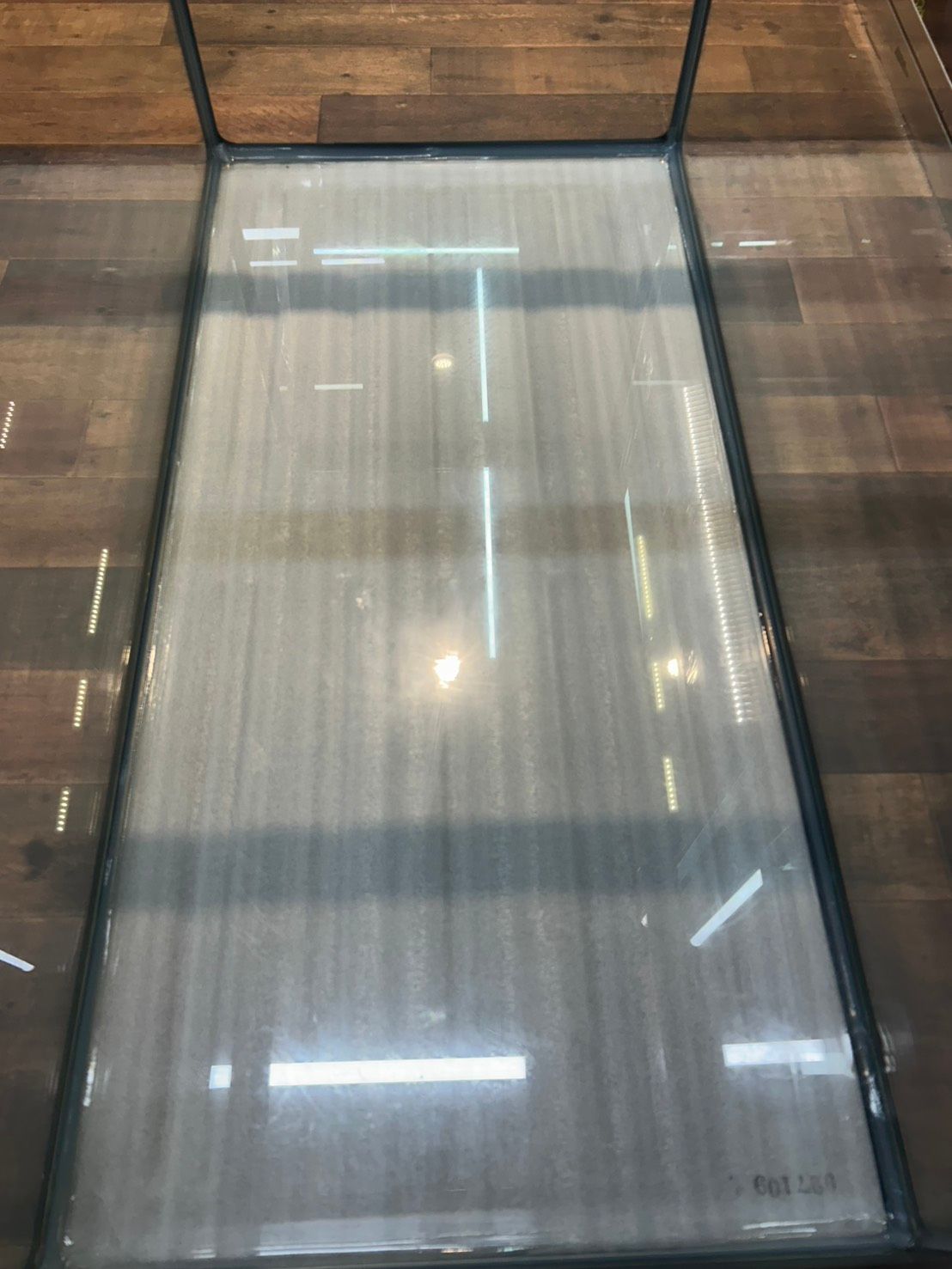 【直接引取限定】h16474 90cm ガラス水槽 900×450×450 自作上部ろ過槽 ヒーター NISSO水温計 ガラス蓋付
