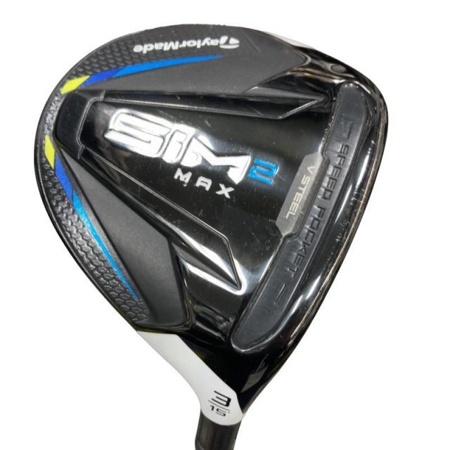 【中古】 テーラーメイド SIM2 MAX 3W フェアウェイウッド FW 純正特注シャフト (フレックスS) メンズ 男性用 右利き 右用 Bランク ゴルフクラブ