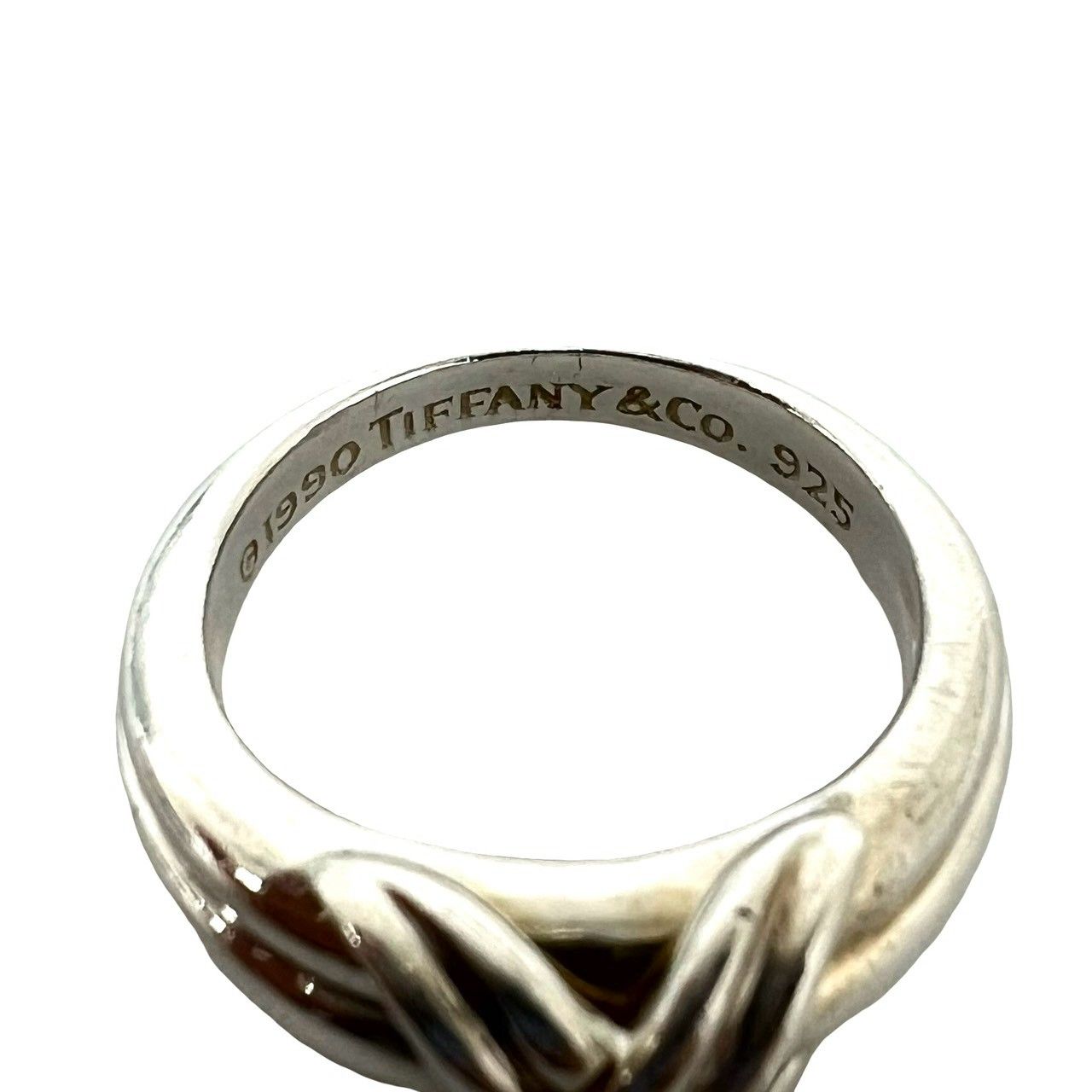 TIFFANY＆Co.ティファニーシルバーリング　メルカリ便 極 美品 TIFFANY&Co. ティファニー ヴィンテージ シグネチャー リング