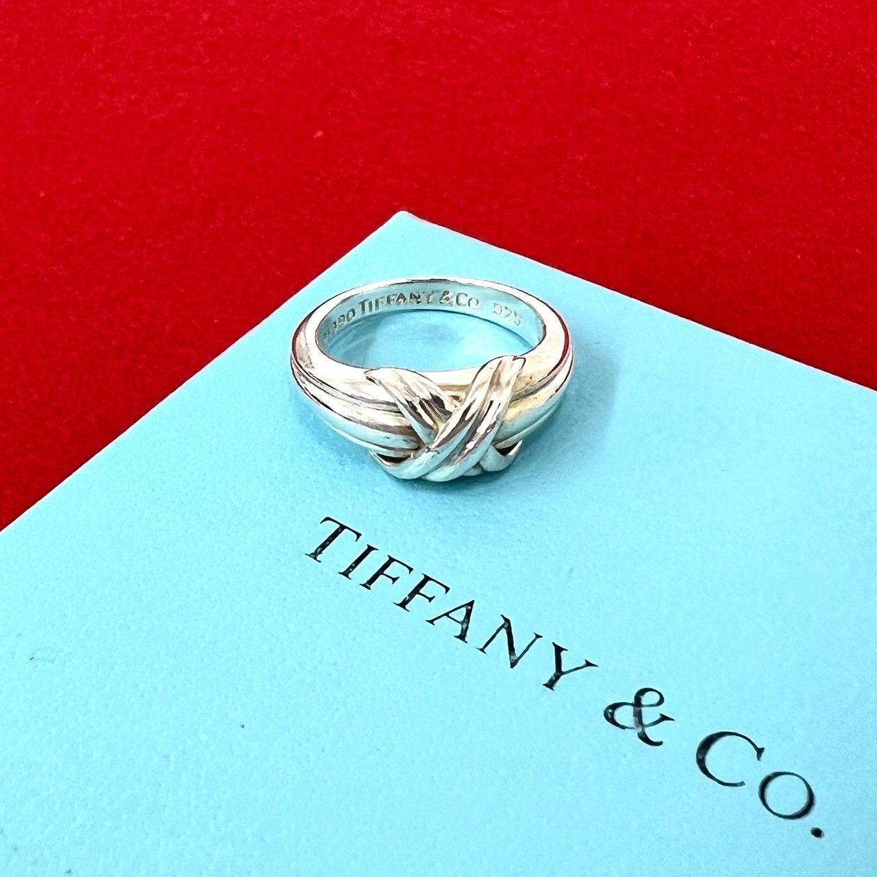 極 美品 TIFFANY&Co. ティファニー ヴィンテージ シグネチャー リング