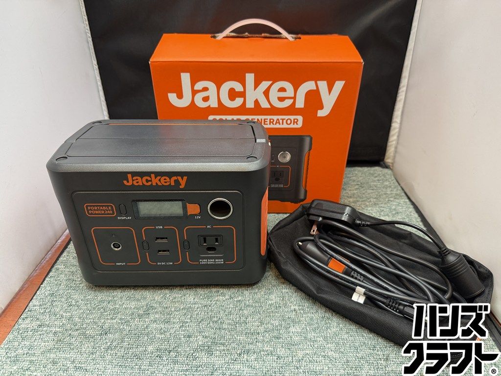 ▽【中古】Jackry PTB021 ポータブル電源240 240Wh/200W ジャックリー