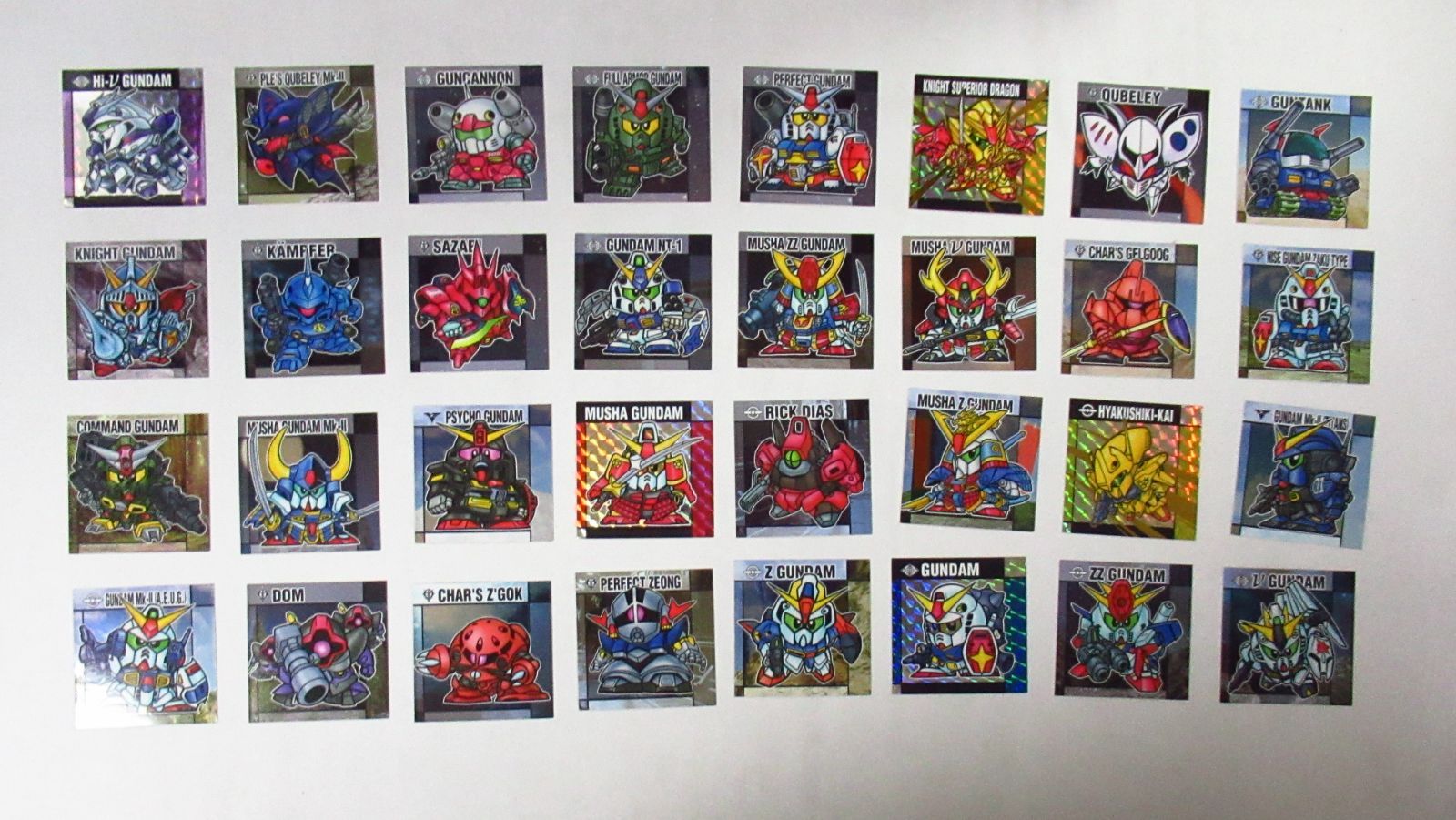 【フルコンプ】元祖SDガンダムスナック　シール　全３２種【未使用品】