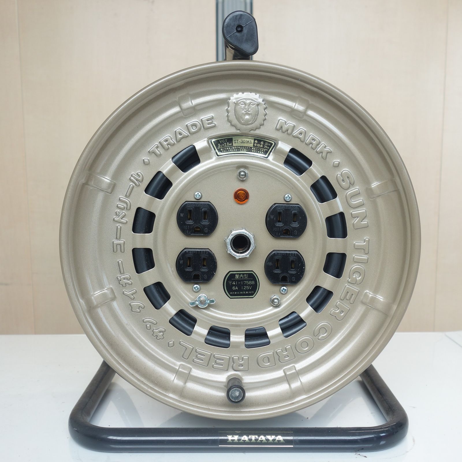 ◆ハタヤ サンタイガー コード リール GT-301K 延長 コード 30m 電工 ドラム 屋内用 HATAYA◆ 7,884円