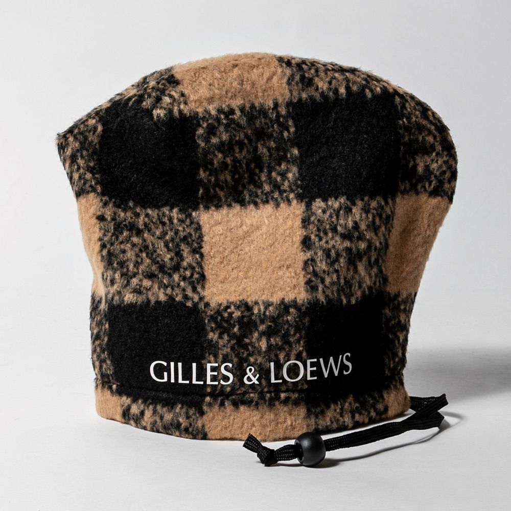 ジル＆ロウズ GILLES & LOEWS アイアンカバー チェック Camel/Black