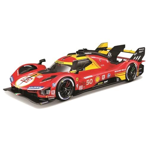 Bburago 2024年モデル 1/18 フェラーリ 499P 3.0L ターボ V6 チーム フェラーリ AFコルセ ＃50 2024 ル・マン24時間耐久レース 優勝車 ／ レース スポーツカー ミニカー ダイキャストカー 完成品 18 672c9cd7 11,837円