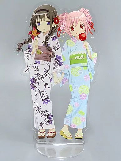 【中古】アクリルスタンド・アクリルパネル 鹿目まどか＆暁美ほむら(浴衣) アクリルスタンド 「劇場版 魔法少女まどか☆マギカ [新編] 叛逆の物語」