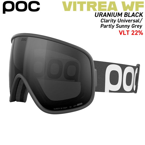 26-27モデル POC ポック VITREA WF ヴィトレア ワイドフィット JAPAN FIT スキー スノーボード ゴーグル URANIUM BLACK PARTLY SUNNY GREY クラリティ レンズ ワイドビュー 交換レンズ 正規品