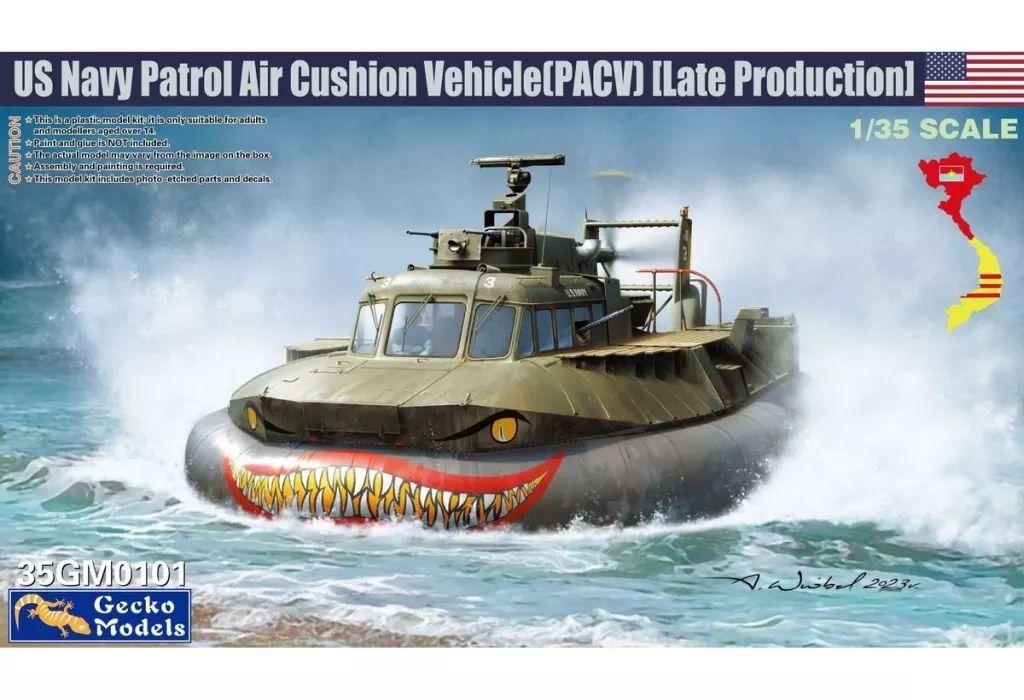 【中古】プラモデル 1/35 米海軍 パトロール エア クッション ビークル (PACV) 後期型 [GEC35GM0101] 13,754円