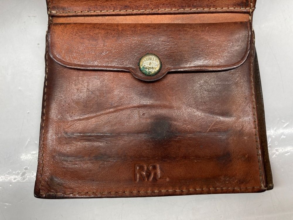 ダブルアールエル RRL Concho Leather Wallet コンチョ レザー
