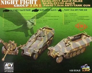 【中古】プラモデル 1/35 NIGHT FIGHT GROUP 3 IN 1 -ドイツ軍 夜間戦闘(3台セット)- [AF35S38] 7,362円
