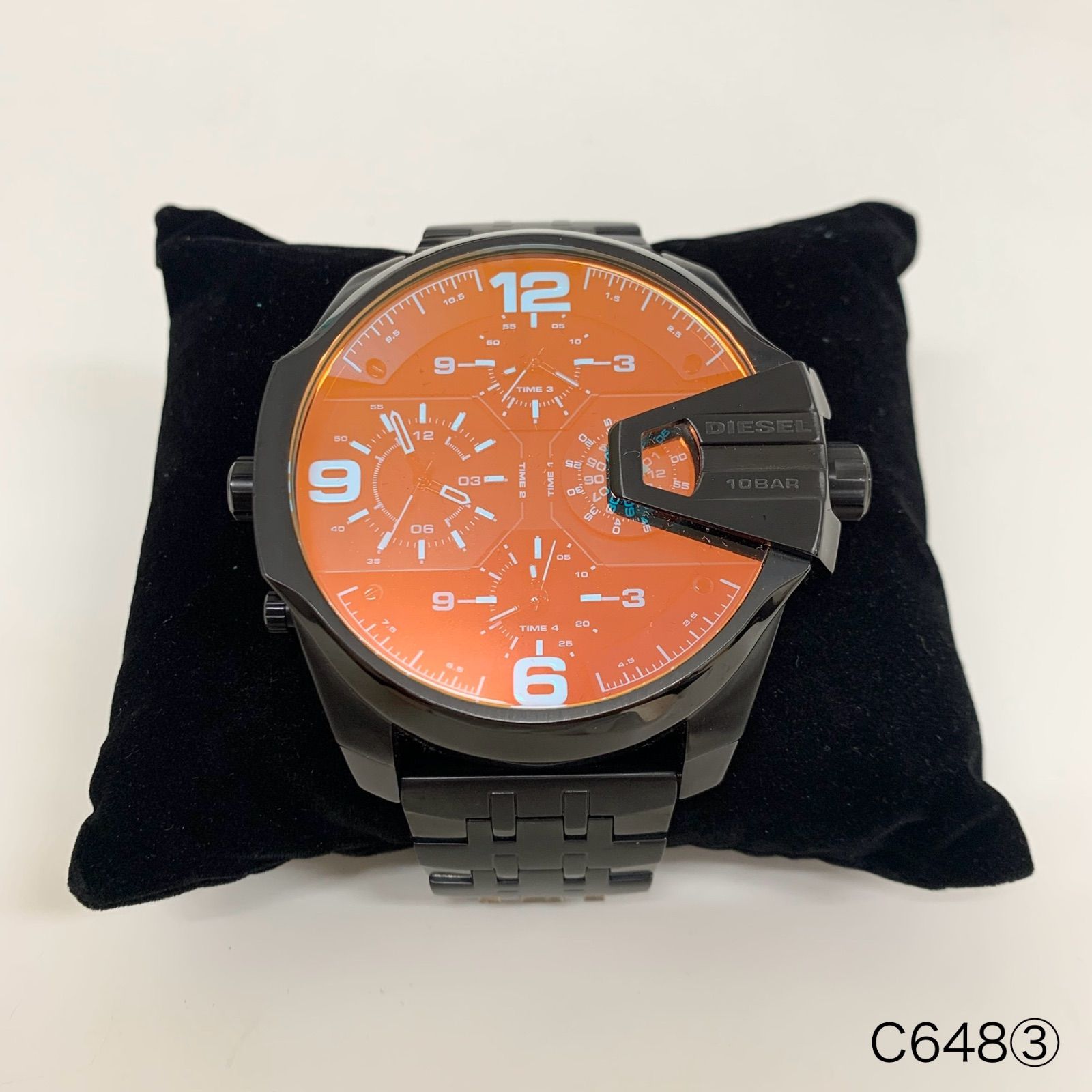 美品✨DIESEL（ディーゼル）タイムフレーム メンズ腕時計 防水 偏光 